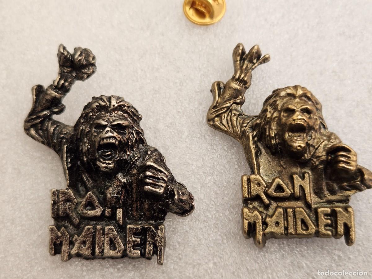 Pins de colecci&oacute;n: Pins Iron Maiden de m&uacute;sica heavy death metal pin a&ntilde;os 90 pines
