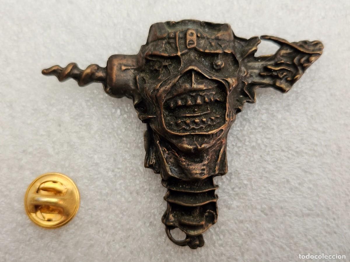 Pins de colecci&oacute;n: Pin Iron Maiden de m&uacute;sica heavy death metal pins a&ntilde;os 90 pines