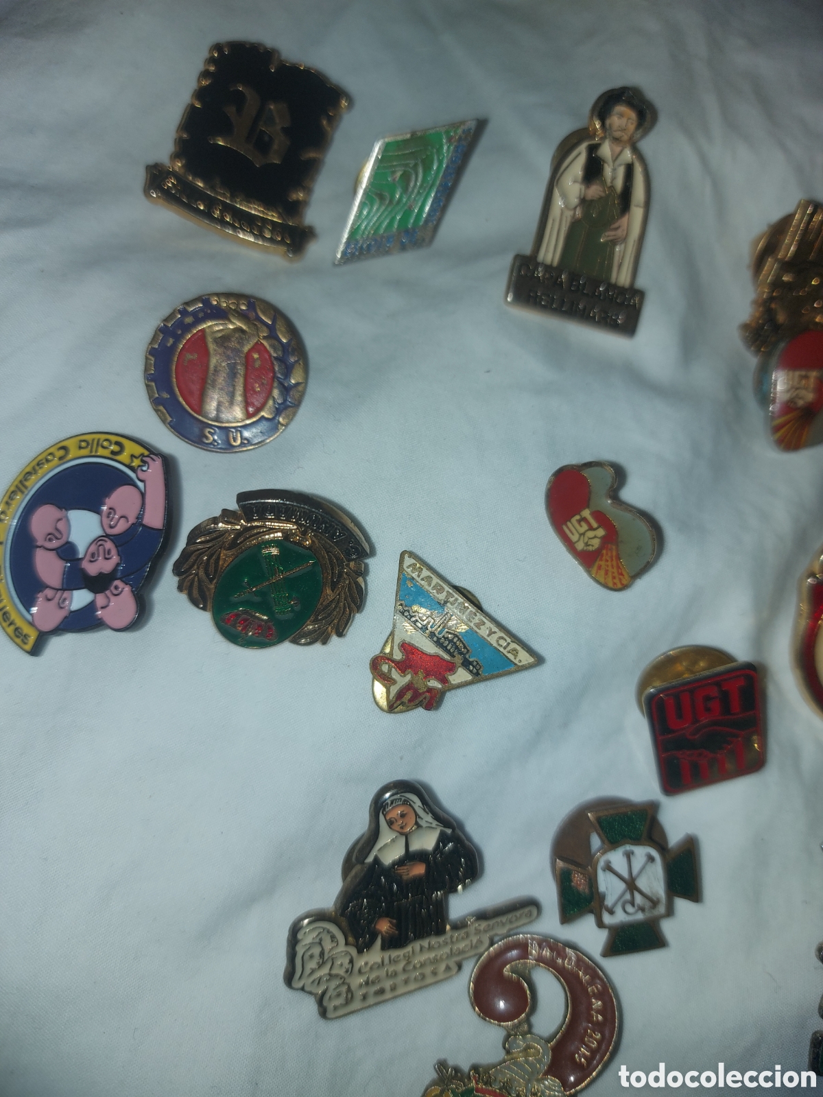 Pins de colecci&oacute;n: Pines espa&ntilde;oles tradicionales.FALLA y UGT...