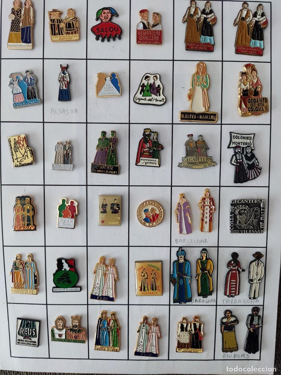 Pins de colecci&oacute;n: NUEVO LOTE DE 36 PINS DE GEGANTS (GIGANTES)
