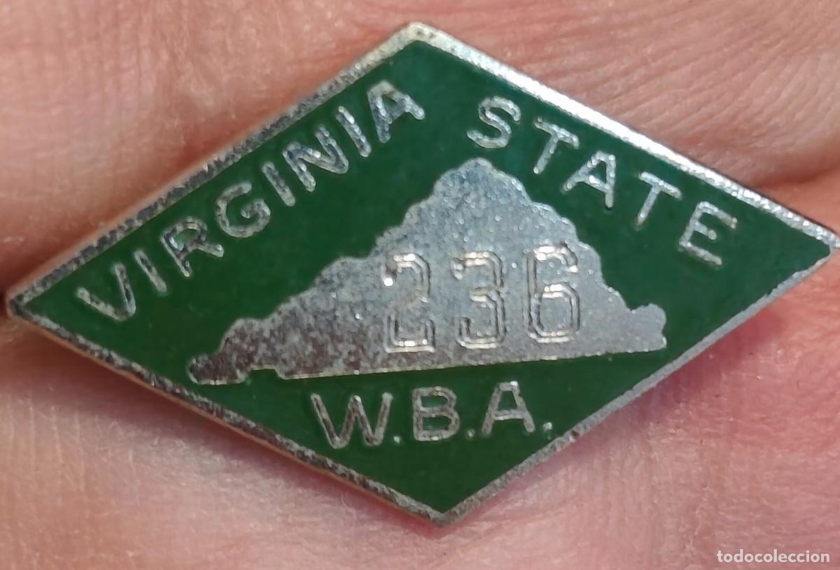 Pins de colecci&oacute;n: ANTIGUO PIN DE LA ASOCIACION DE BOLOS FEMENINOS DEL ESTADO DE VIRGINIA WBA