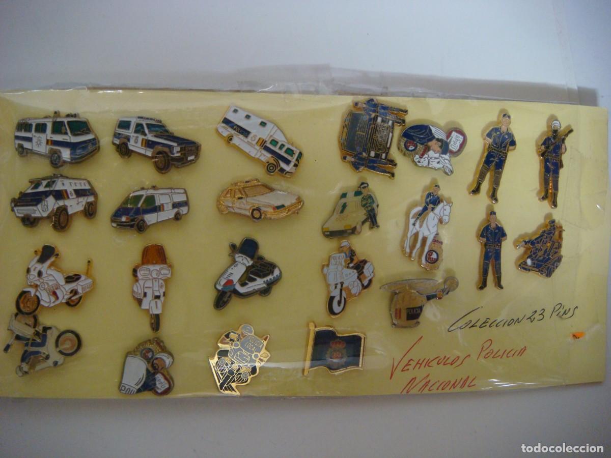 Pins de colecci&oacute;n: PINS COLECCION DE 23 PINS DE LA POLICIA NACIONAL Y SUS VEHICULOS-CAJ-CRIS
