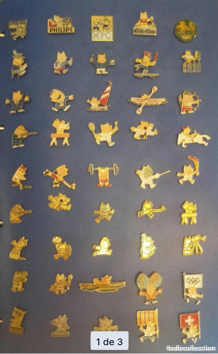 Pins de colecci&oacute;n: LOTE 45 PIN O PINS COBI (MASCOTA JUEGOS OLIMPICOS BARCELONA 92)