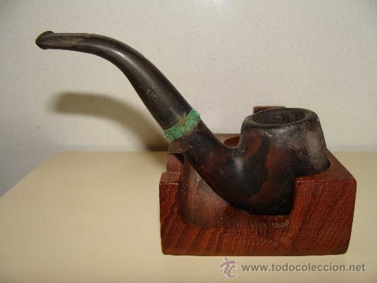 Pipas de fumar: PIPA DE FUMAR DE MADERA. SIN MARCAJES. USADA. - Foto 1
