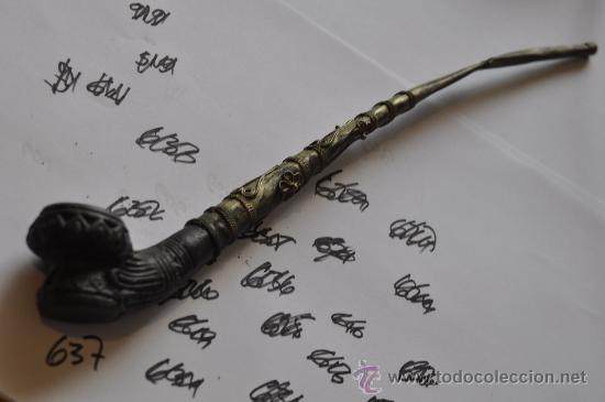 Pipas de fumar: PIPA ARCILLA Y METAL - Foto 1