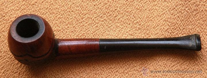 Pipas de fumar: PIPA INGLESA DE MADERA TALLADA SIN MARCA. - Foto 2