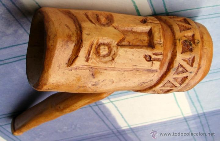 Pipas de fumar: PIPA DE MADERA CORTADA A MANO - Foto 2