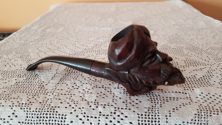 Pipas de fumar: PIPA DE MADERA TALLADA - Foto 1