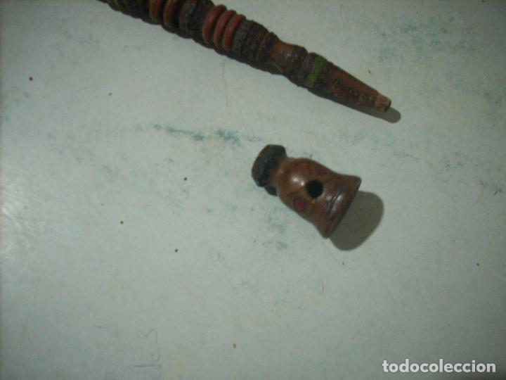 Pipas de fumar: Pipa de madera, muy decorada - Foto 4