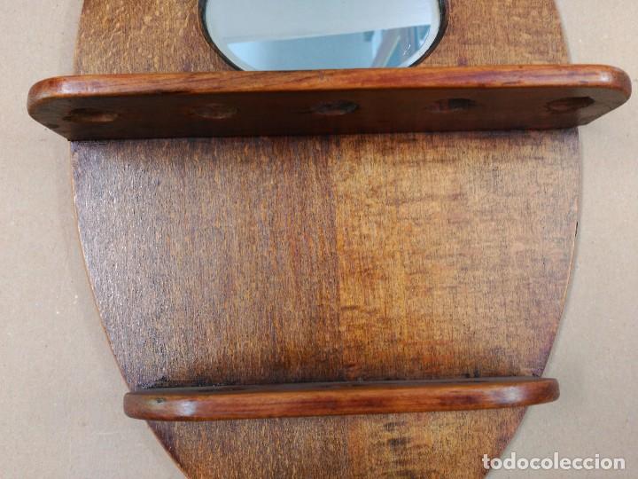 Pipas de fumar: MUEBLE EXPOSITOR PARA PIPAS, EN MADERA DE ROBLE, DE PARED - Foto 4