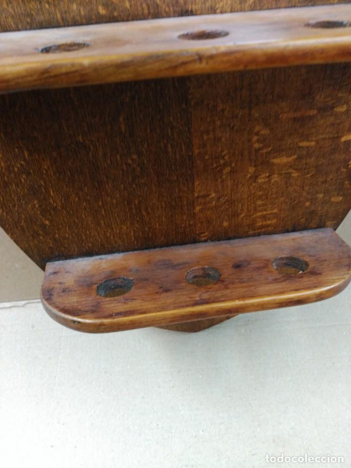 Pipas de fumar: MUEBLE EXPOSITOR PARA PIPAS, EN MADERA DE ROBLE, DE PARED - Foto 11
