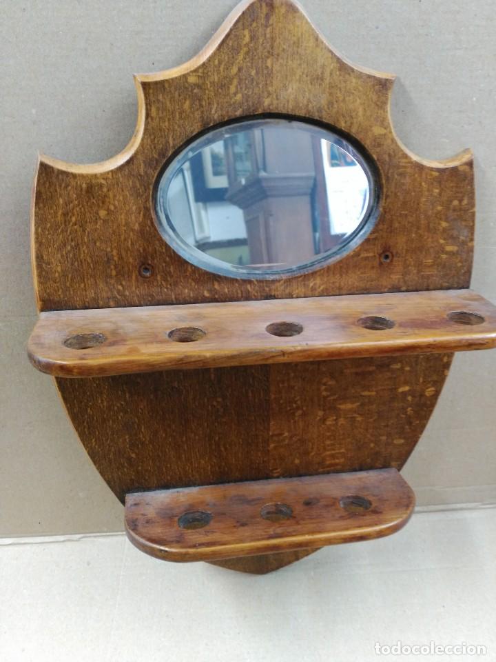 Pipas de fumar: MUEBLE EXPOSITOR PARA PIPAS, EN MADERA DE ROBLE, DE PARED - Foto 12