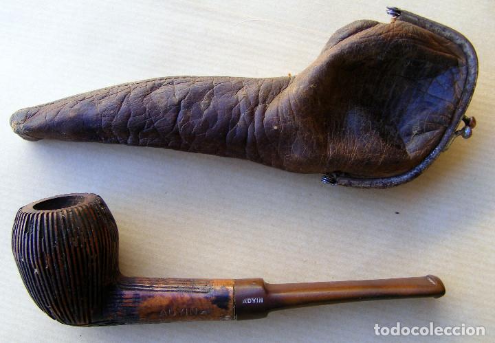 Pipas de fumar: PIPA CON FUNDA DE PIEL, - Foto 4