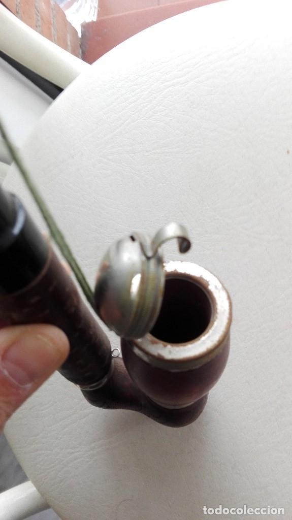 Pipas de fumar: 2 PIPAS ANTIGUAS DE MADERA - Foto 5