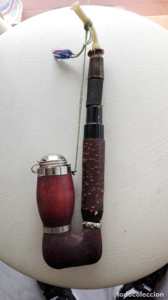 Pipas de fumar: 2 PIPAS ANTIGUAS DE MADERA - Foto 6
