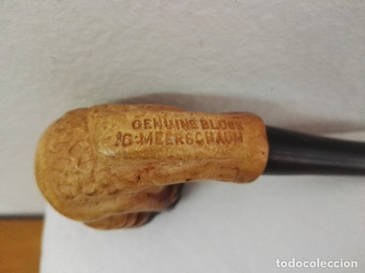Pipas de fumar: Pipa de espuma de mar con forma de cara de indigena. - Foto 6