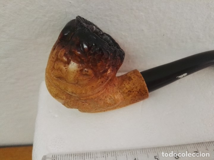 Pipas de fumar: Pipa de espuma de mar con forma de cara de indigena. - Foto 7