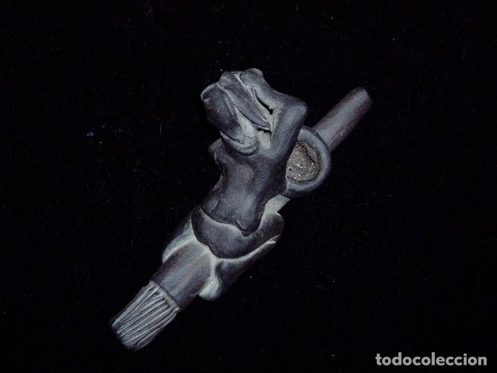 Pipas de fumar: Pipa Bruja en Arcilla Negra - Foto 3