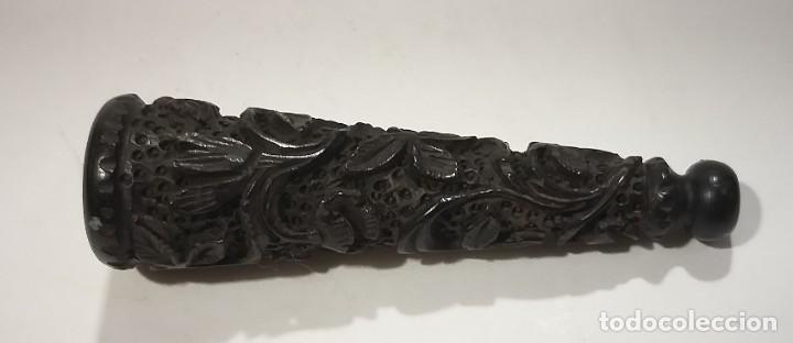 Pipas de fumar: PIPA DE FUMAR MADERA TALLADA.EBONIZADA. - Foto 1
