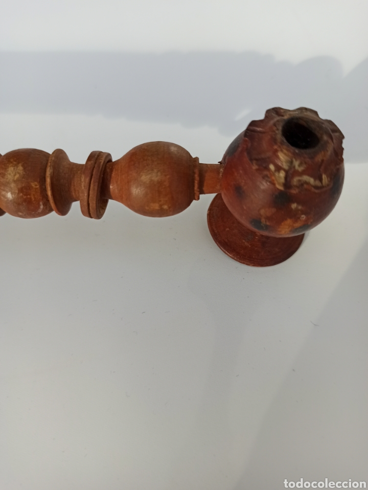 Pipas de fumar: Pipa de opio antigua. - Foto 3