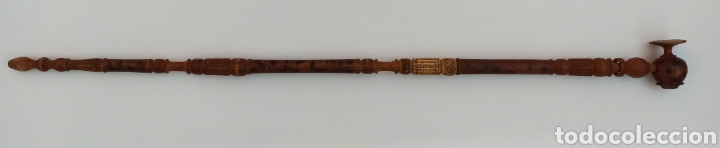 Pipas de fumar: Pipa de opio antigua. - Foto 10