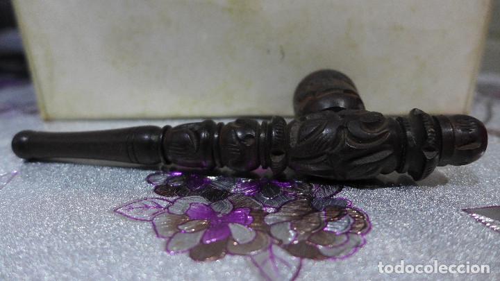Pipas de fumar: PIPA CON CANULA Y CAZOLETA TALLADAS - Foto 6