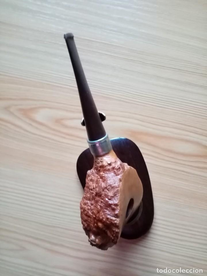 Pipas de fumar: PIPA BASE LABRADA - SIN MARCA - Foto 3