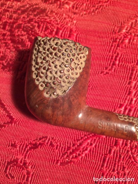 Pipas de fumar: Antigua pipa para fumar de madera tallada de los años 40-50 - Foto 3 - 226396740
