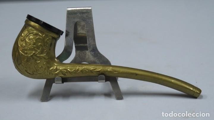 Pipas de fumar: PIPA DE LATON REPUJADO - Foto 1