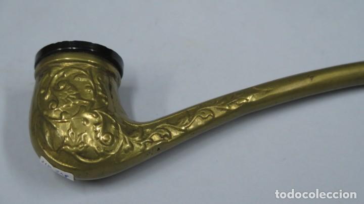 Pipas de fumar: PIPA DE LATON REPUJADO - Foto 2