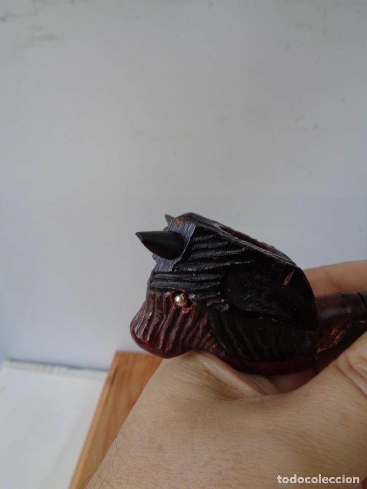 Pipas de fumar: &iexcl;&iexcl; PIPA, EL TORO. OJOS, 2 PERLAS. MADERA. !! - Foto 10