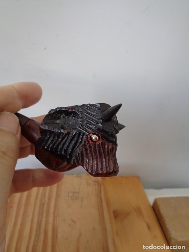 Pipas de fumar: &iexcl;&iexcl; PIPA, EL TORO. OJOS, 2 PERLAS. MADERA. !! - Foto 11