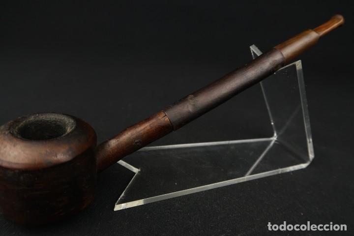Pipas de fumar: Antigua Pipa de Madera - Foto 4