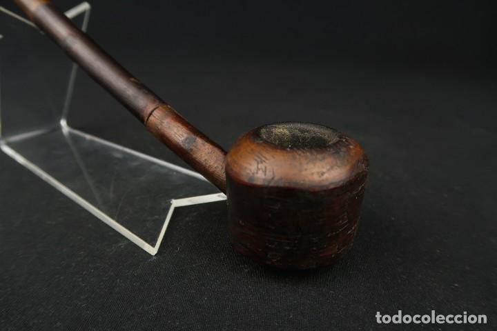 Pipas de fumar: Antigua Pipa de Madera - Foto 7