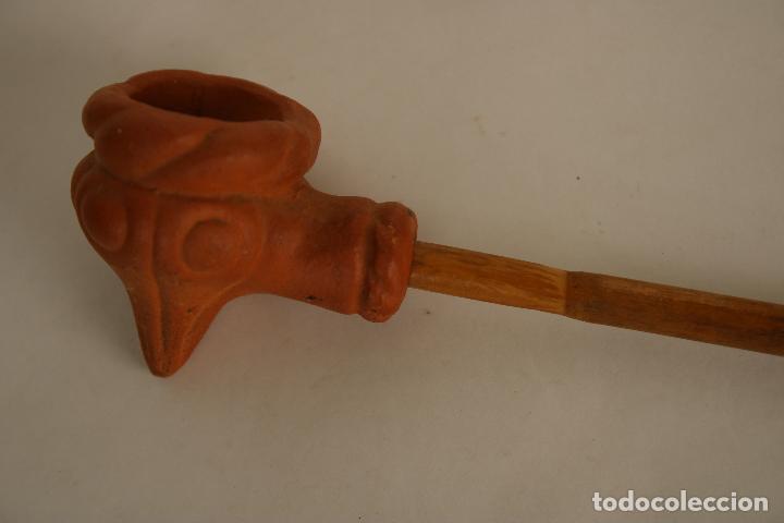 Pipas de fumar: pipa de fumar de ceramica y bamb&uacute; - Foto 1
