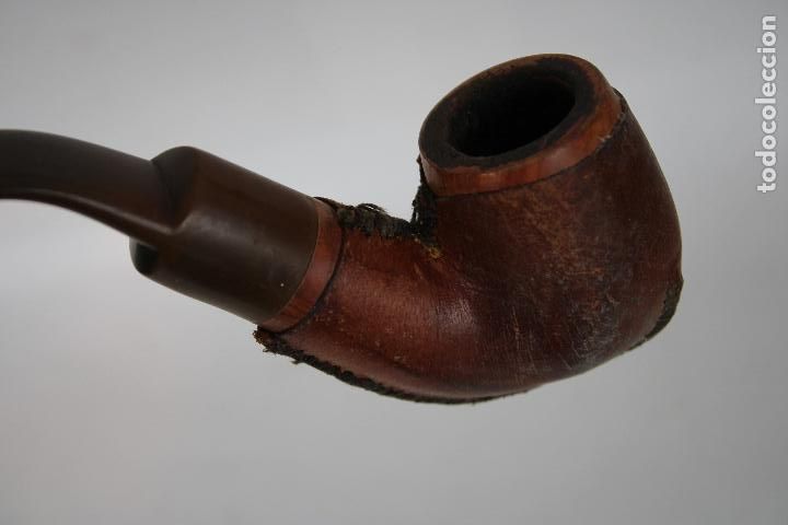 Pipas de fumar: pipa de fumar con cuero - Foto 3
