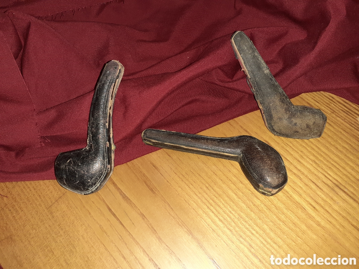 Pipas de fumar: Tres estuches de pipa. - Foto 1