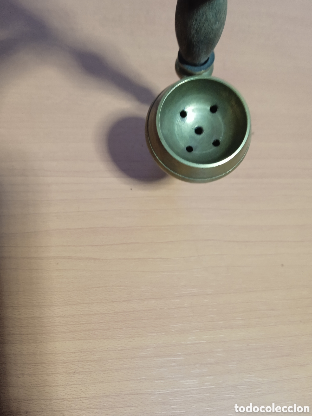 Pipas de fumar: Pipa de fumar lat&oacute;n y madera - Foto 2
