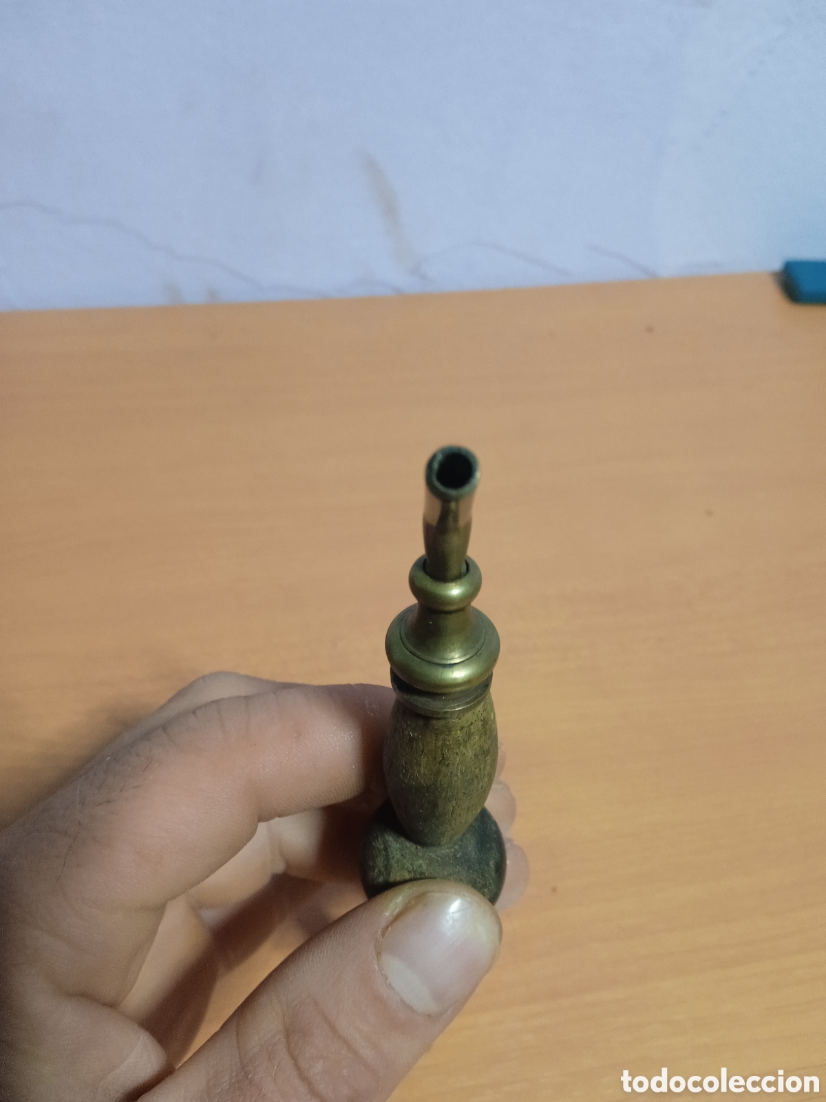 Pipas de fumar: Pipa de fumar lat&oacute;n y madera - Foto 3