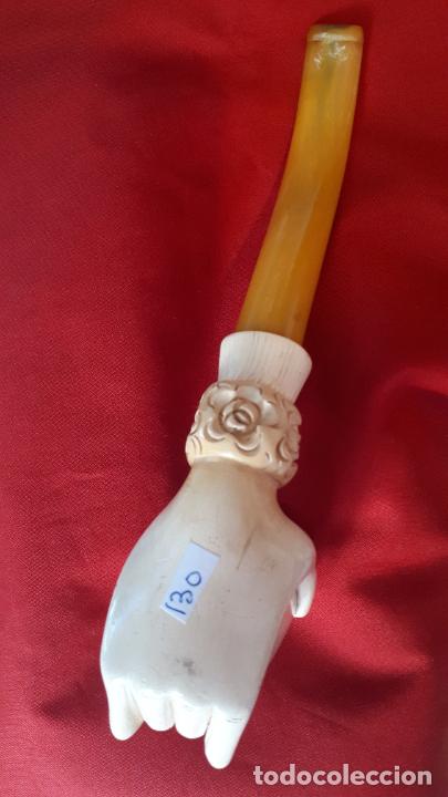Pipas de fumar: Pipa de espuma de mar y asta. - Foto 5