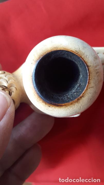 Pipas de fumar: Pipa de espuma de mar y asta. - Foto 8
