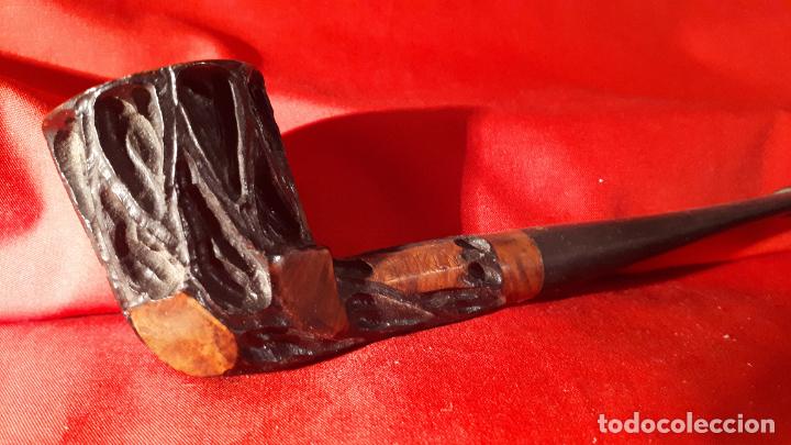Pipas de fumar: Pipa. Brezo y Asta. BRUKEN. - Foto 1