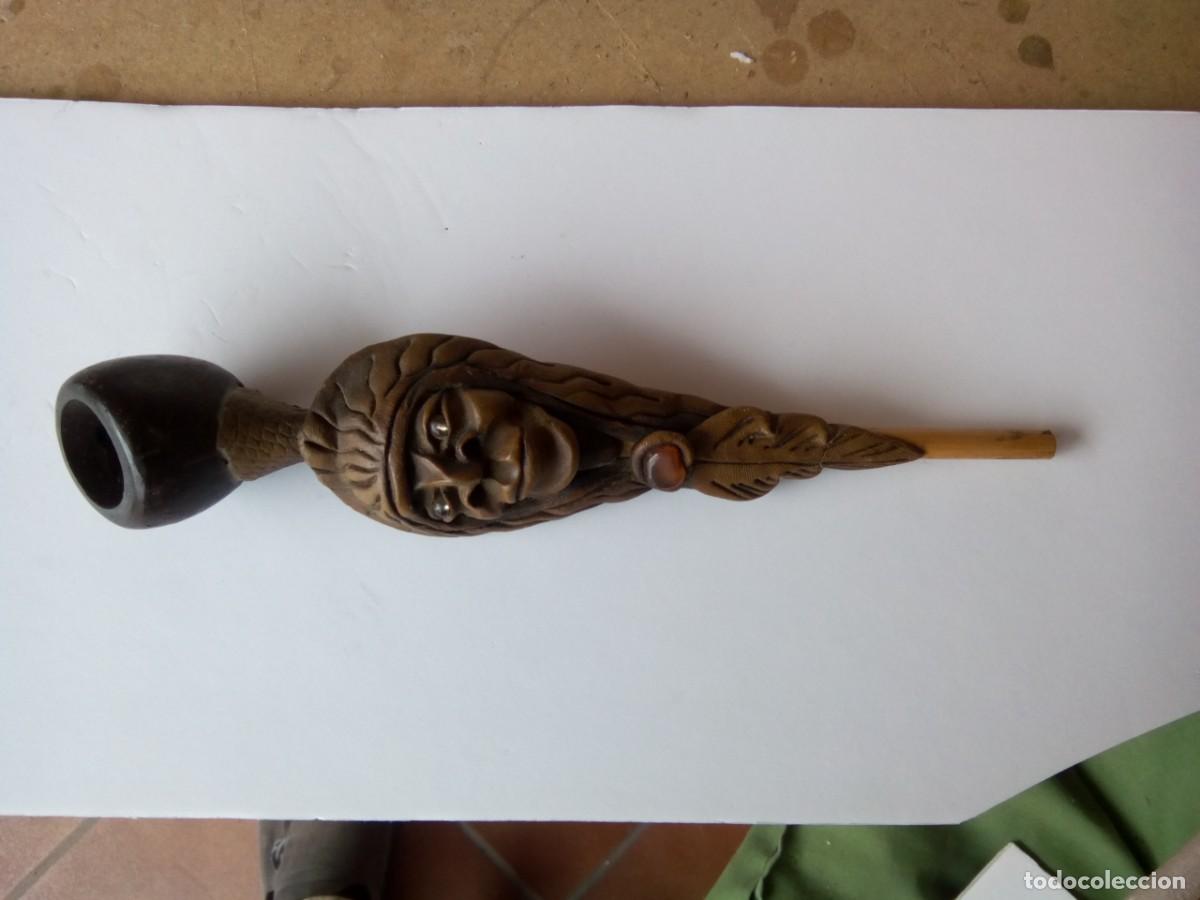 Pipas de fumar: Pipa tallada de madera - Foto 3