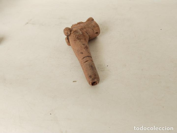 Pipas de fumar: pipa azteca de arcilla - Foto 4