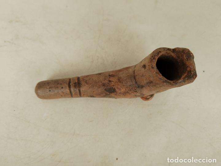 Pipas de fumar: pipa azteca de arcilla - Foto 5