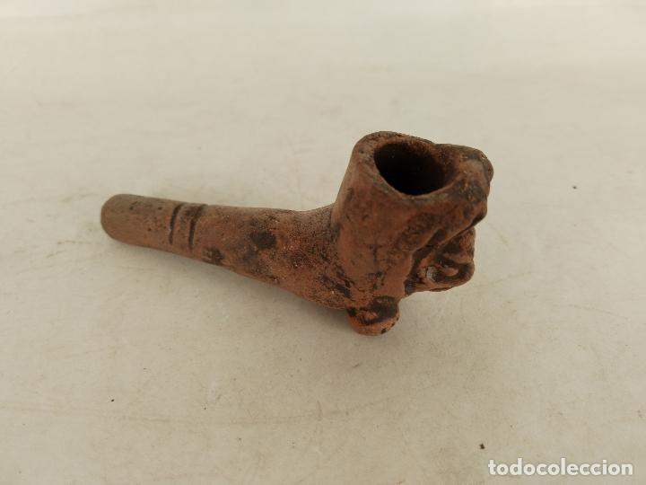 Pipas de fumar: pipa azteca de arcilla - Foto 7
