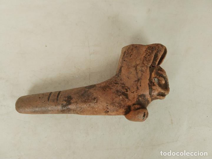 Pipas de fumar: pipa azteca de arcilla - Foto 1