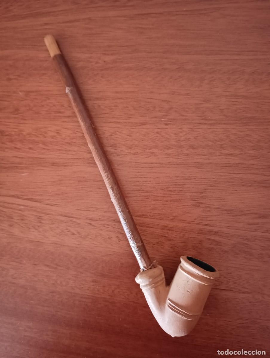 Pipas de fumar: PIPA DE BARRO COCIDO Y MADERA - Foto 2