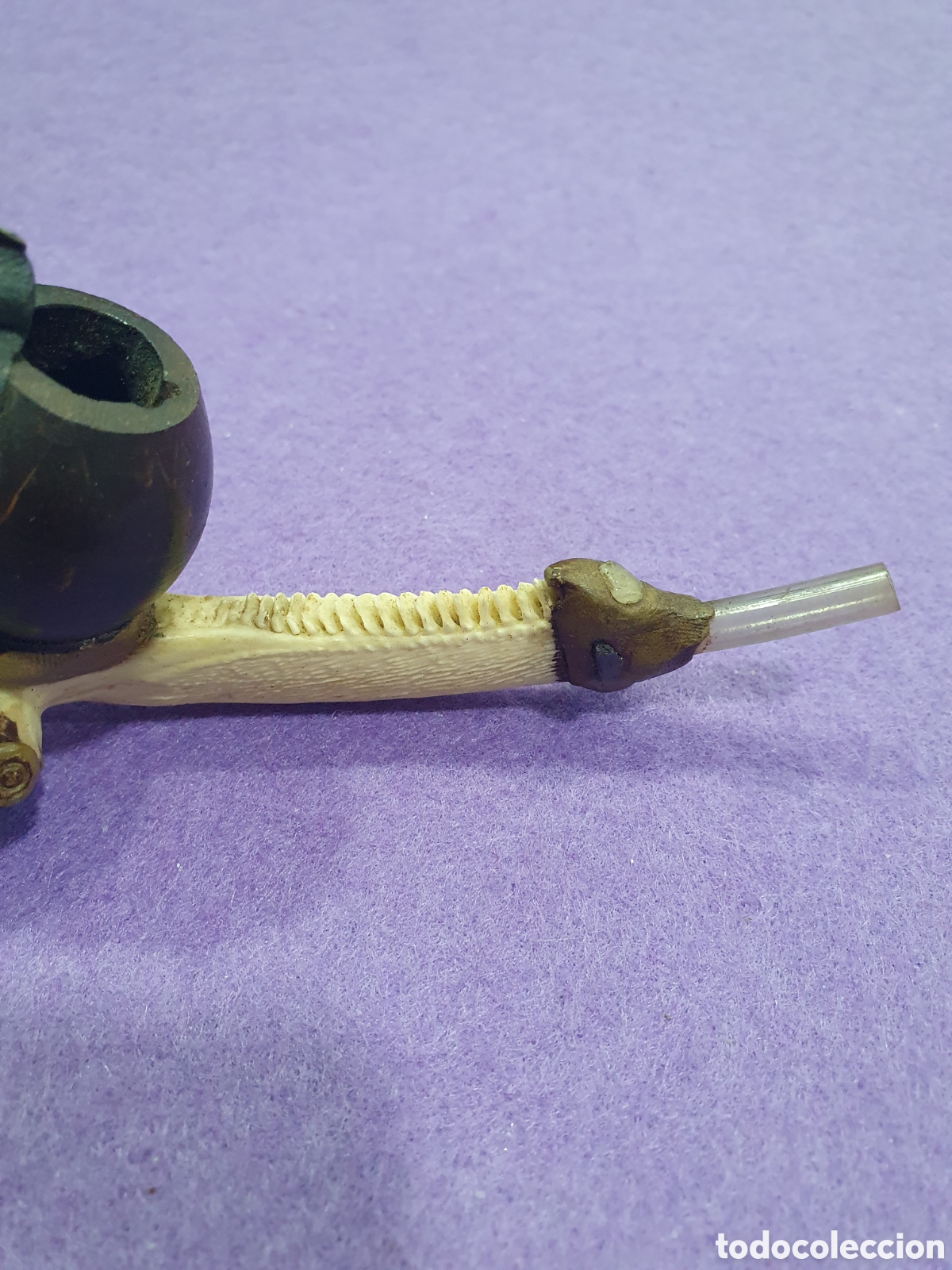 Pipas de fumar: Pipa de fumar con mango de material natural. (L31) - Foto 2