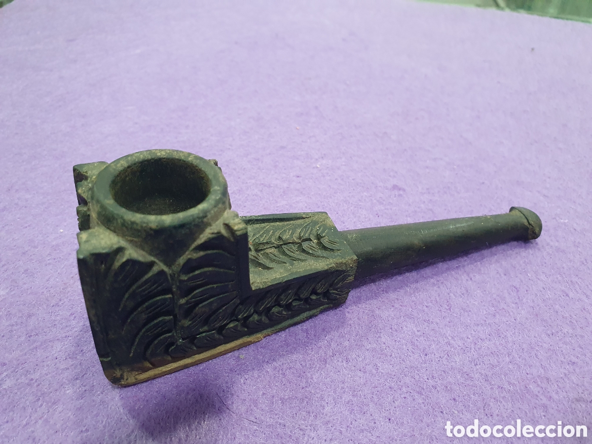 Pipas de fumar: Pipa en madera tallada. (L96) - Foto 1